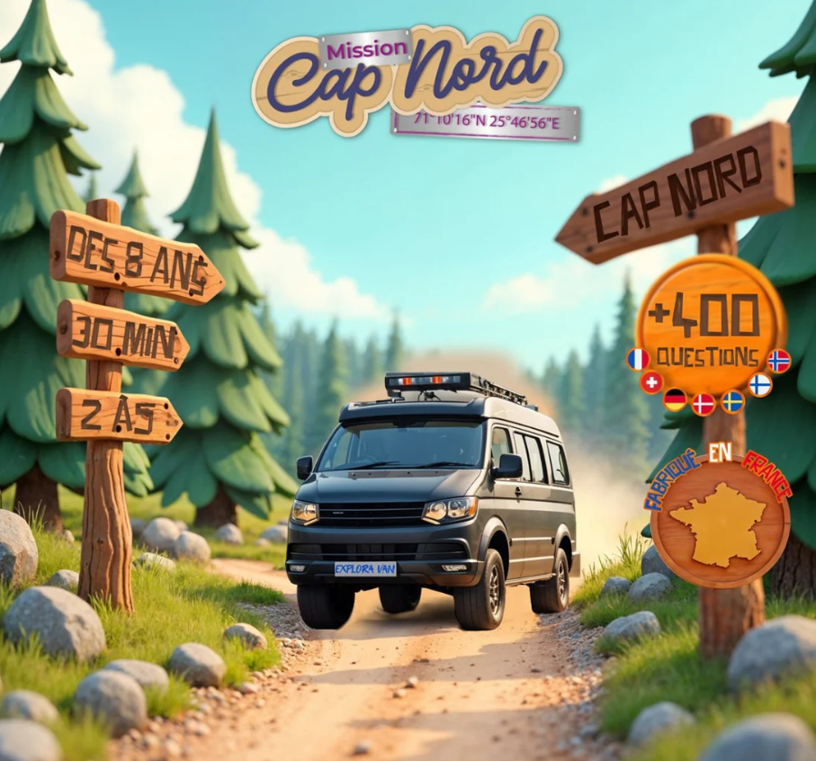 Explora Van : Mission Cap Nord – L'aventure en van dans un jeu de société !